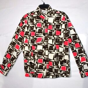 Jacket Geometric Print Jacket - Size 12 -Vintage N Touch